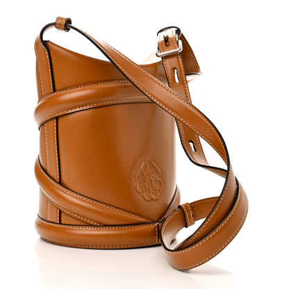 Alexander McQueen Calfskin The Curve Small Shoulder Bag Tan 3 of 11
