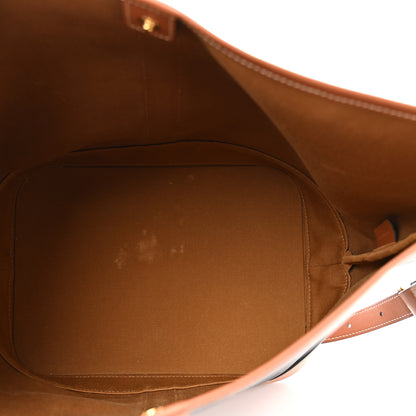 Celine Triomphe Canvas Calfskin Medium Bucket Bag Tan 4 of 12