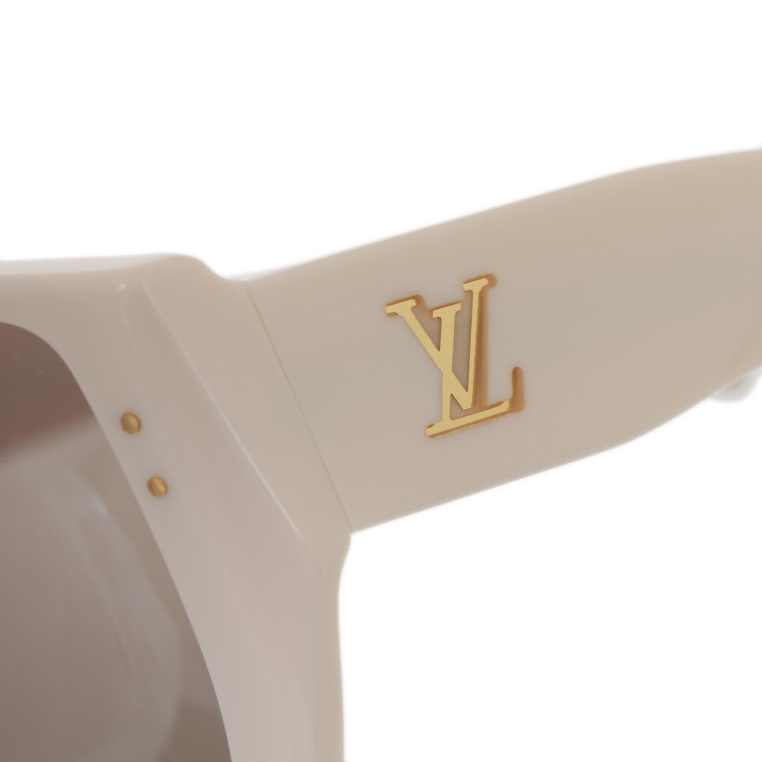 Louis Vuitton Acetate Amethyst Bindi Sunglasses Ivory RARE 5 of 10