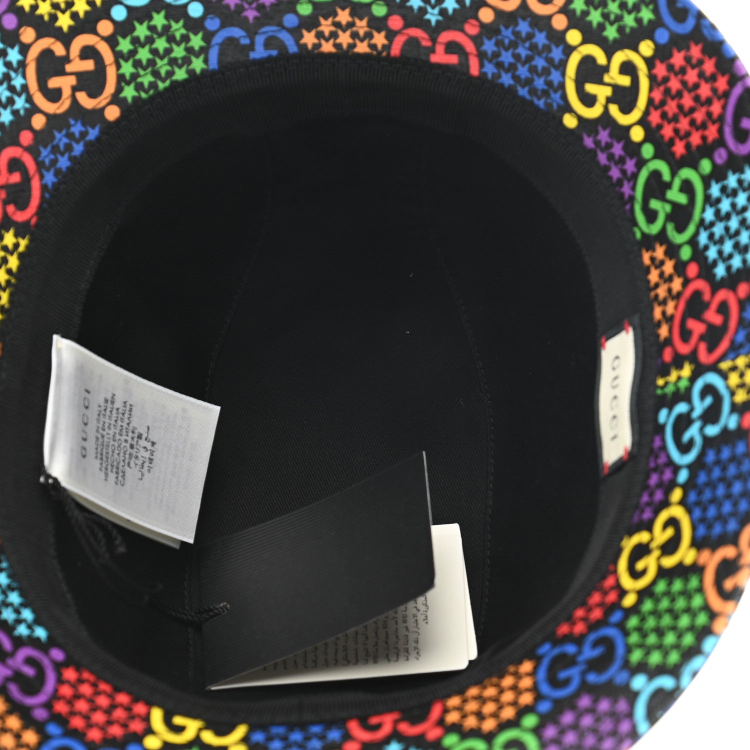 Gucci GG Supreme Monogram Psychedelic Fedora Hat S Multicolor 7 of 9