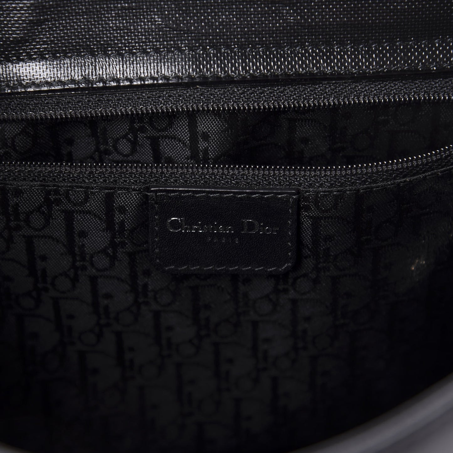 Coated Canvas Crystal Hardcore Shoulder Bag Black