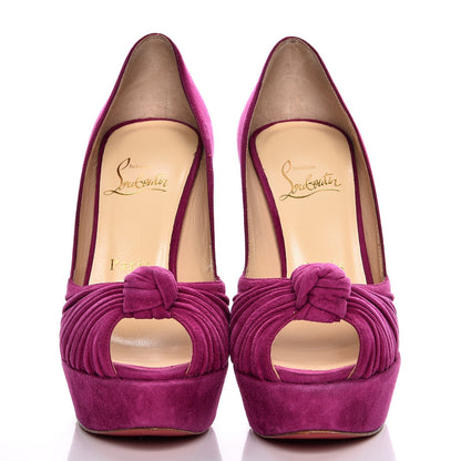 Christian Louboutin Suede Greissimo 140 Pumps 36.5 Framboise 2 of 8