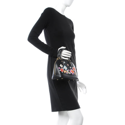 Louis Vuitton Epi Blooming Flowers Alma BB Black 3 of 8