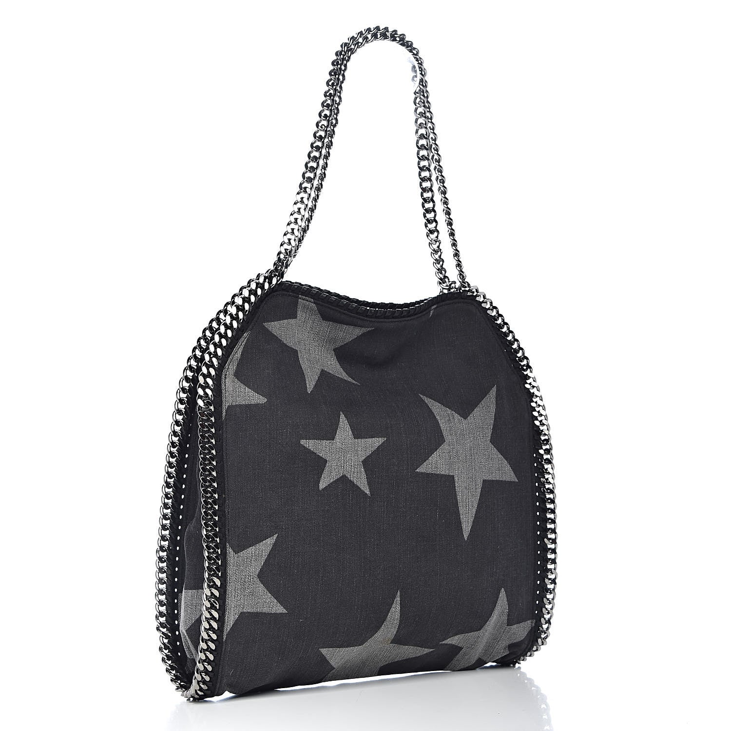 Stella McCartney Denim Star Small Falabella Tote Black 3 of 12