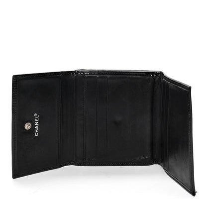 Chanel Patent Compact CC Flap Wallet Black 4 of 4