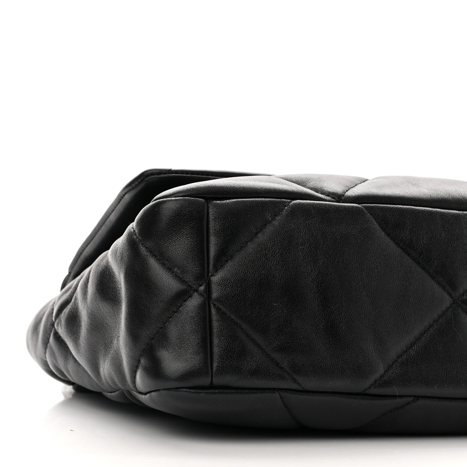 Chanel Goatskin Quilted Medium 19 Flap Black 9 of 10