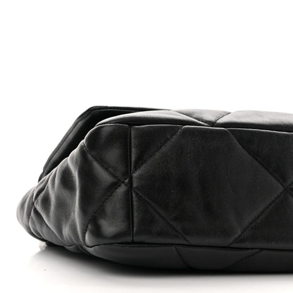 Chanel Goatskin Quilted Medium 19 Flap Black 9 of 10