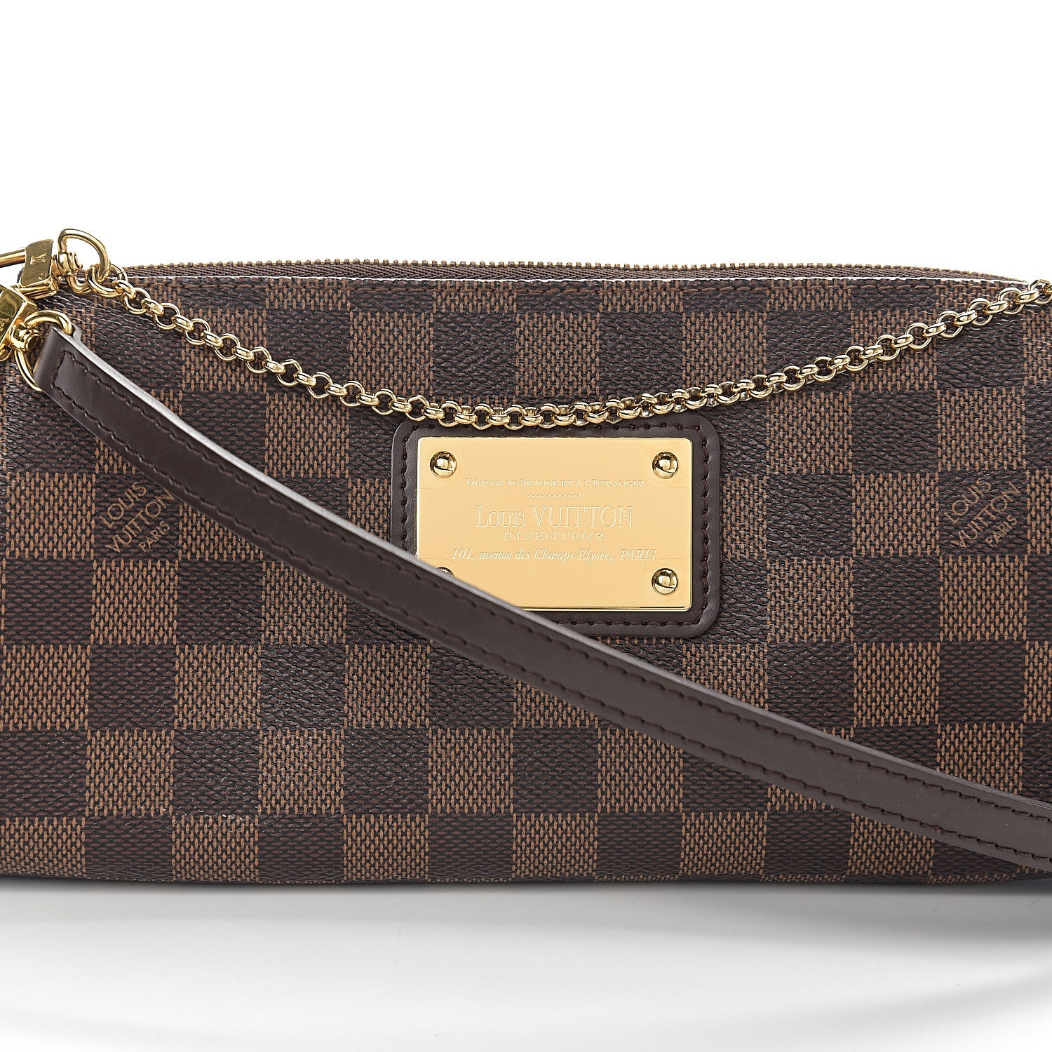 Louis Vuitton Damier Ebene Eva Clutch 9 of 9