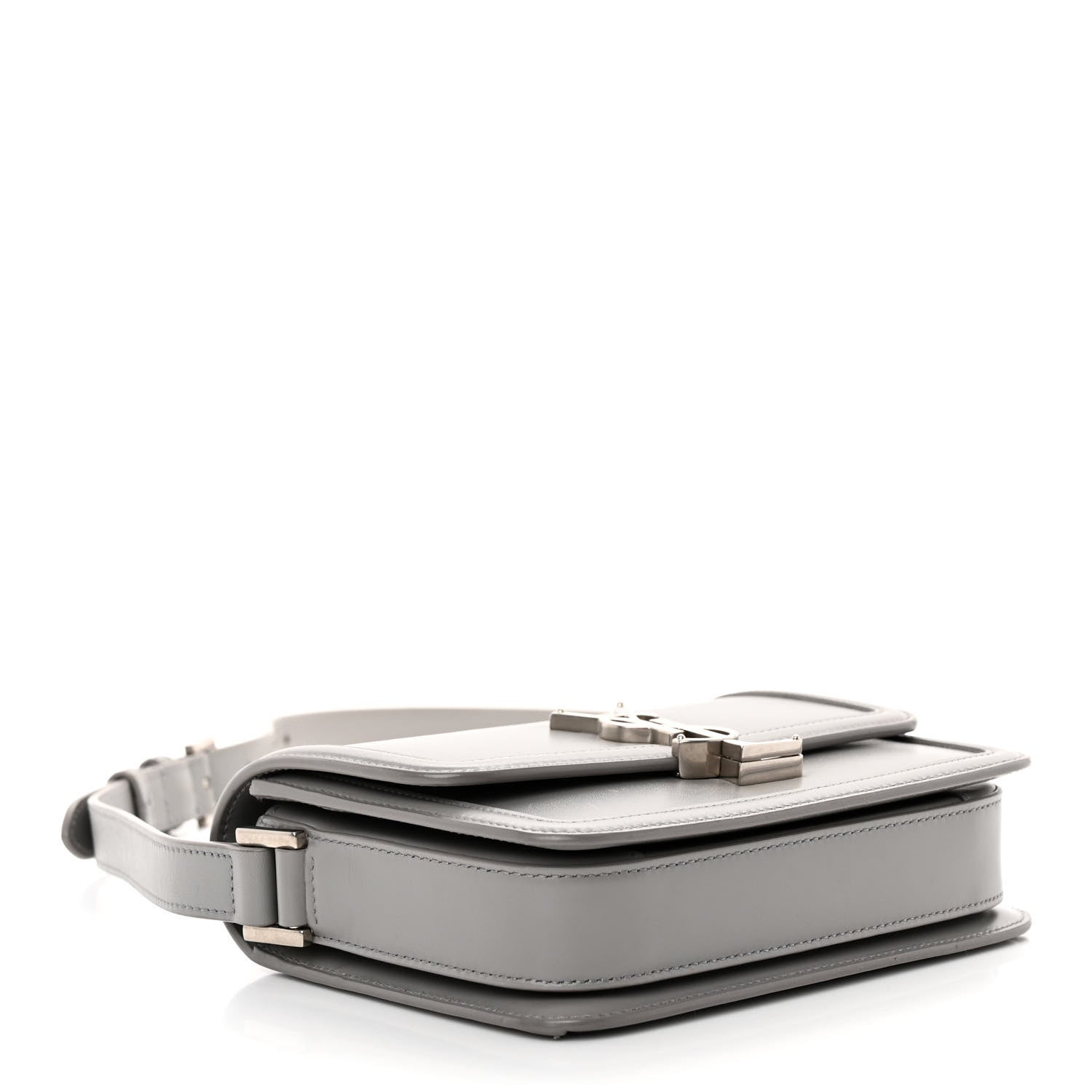 Saint Laurent Smooth Calfskin Small Solferino Satchel Storm 4 of 9