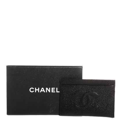 Chanel Caviar Timeless CC Card Holder Black 9 of 9