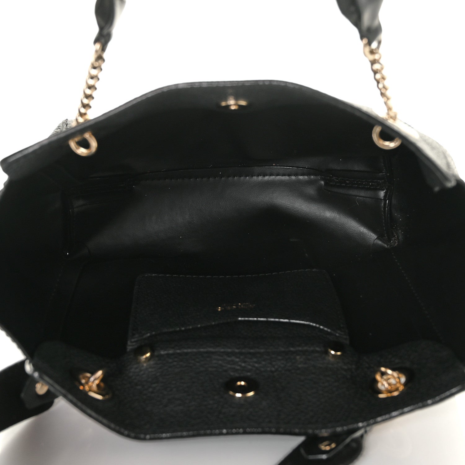 Jimmy Choo Grained Calfskin Logo Strap Tote Black 5 of 9