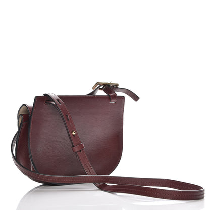 Chloe Calfskin Mini Georgia Crossbody Bag Bordeaux 3 of 7