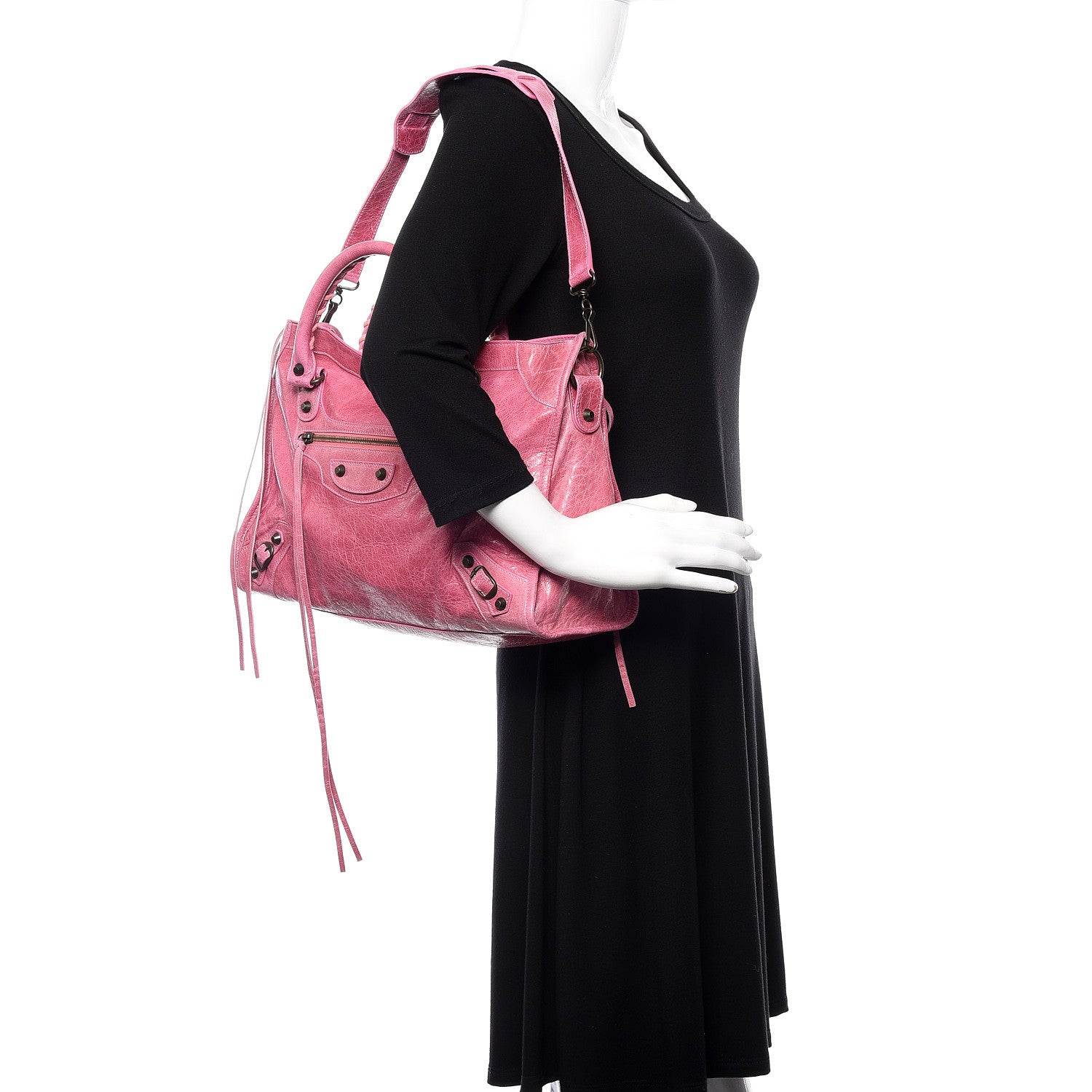 Balenciaga Agneau Classic Hardware City bubblegum 2 of 8