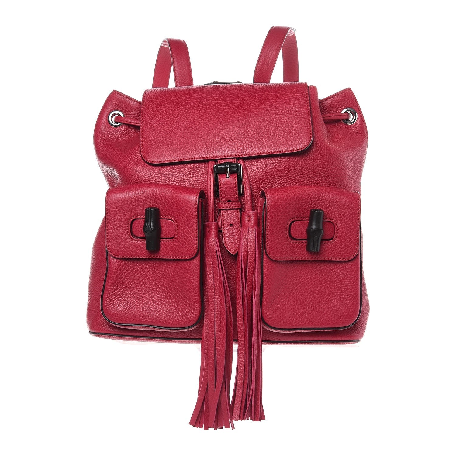 Gucci Cellarius Calfskin Medium Bamboo Backpack Petunia 1 of 7