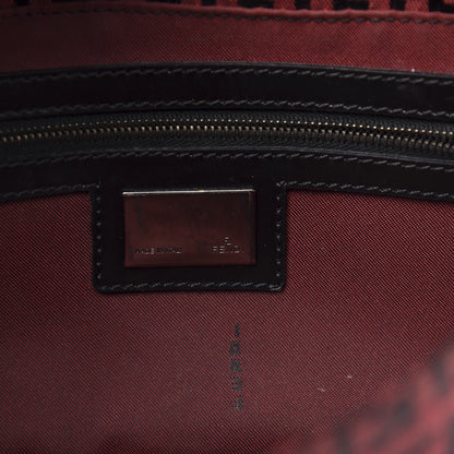 Fendi Zucchino Baguette Red Black 6 of 15