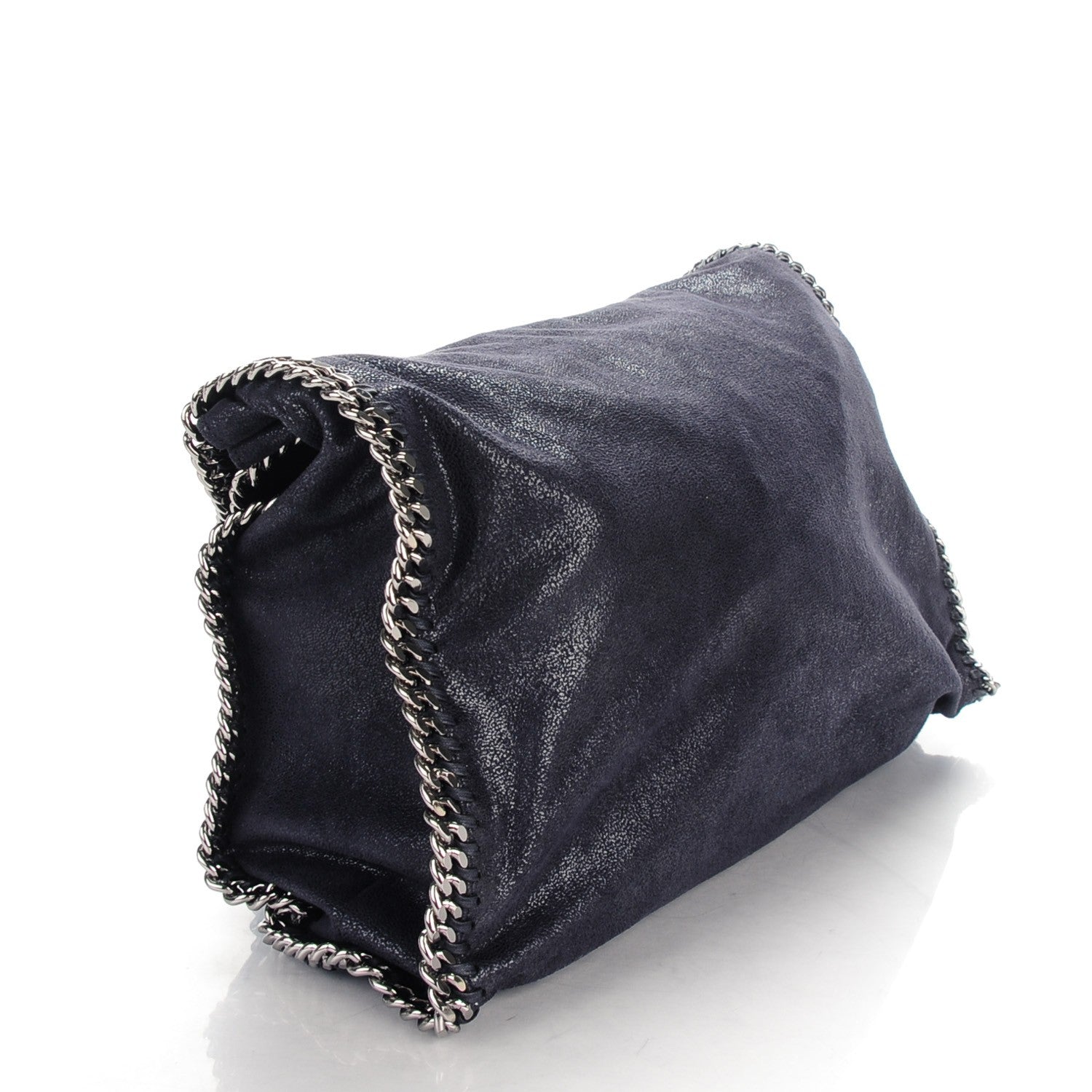 Stella McCartney Shaggy Deer Big Falabella Tote Navy 3 of 12
