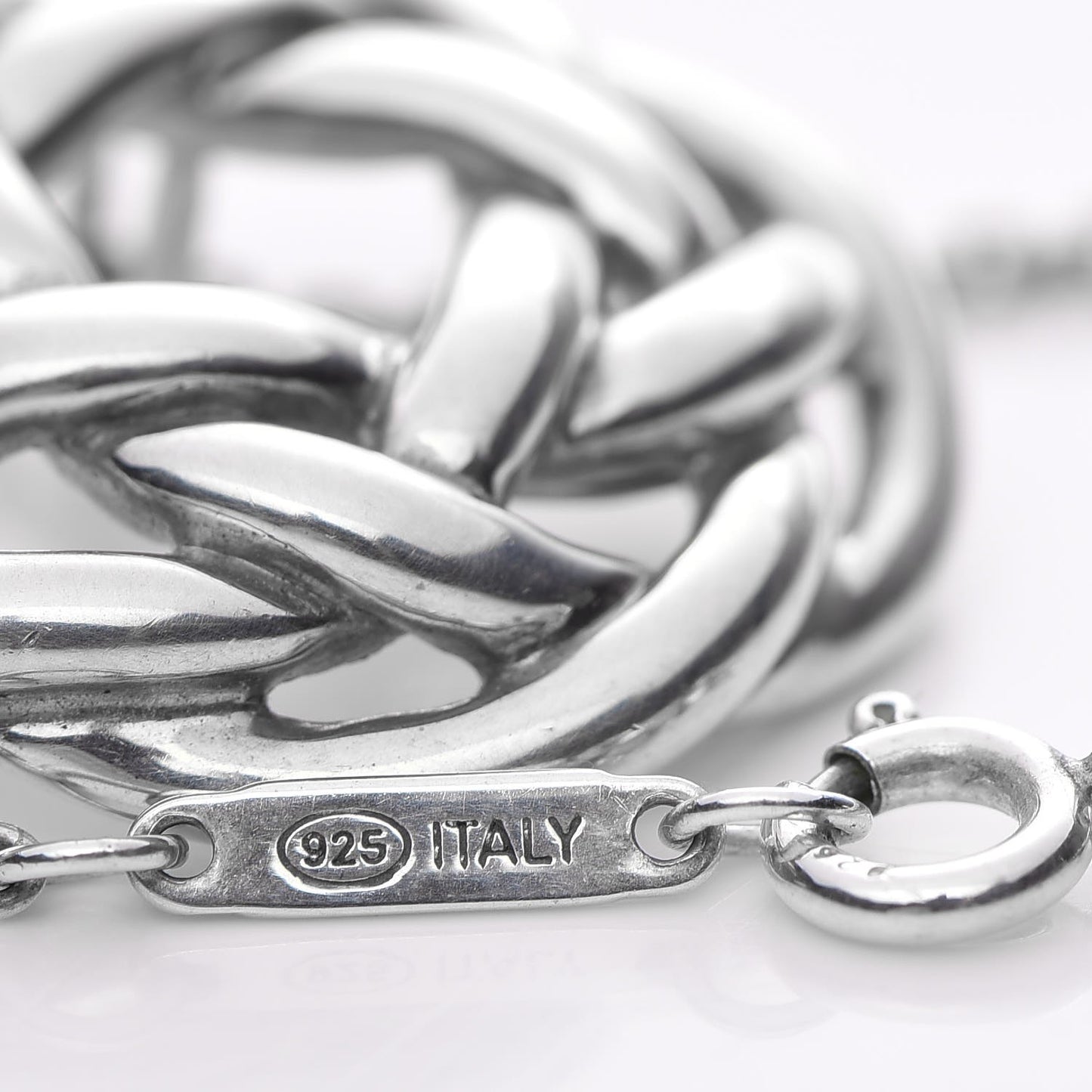 Sterling Silver Love Knot Pendant Necklace