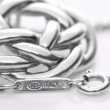 Tiffany Sterling Silver Love Knot Pendant Necklace 5 of 7