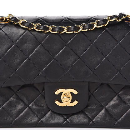 Chanel Lambskin Quilted Small Double Flap Black 12 of 16