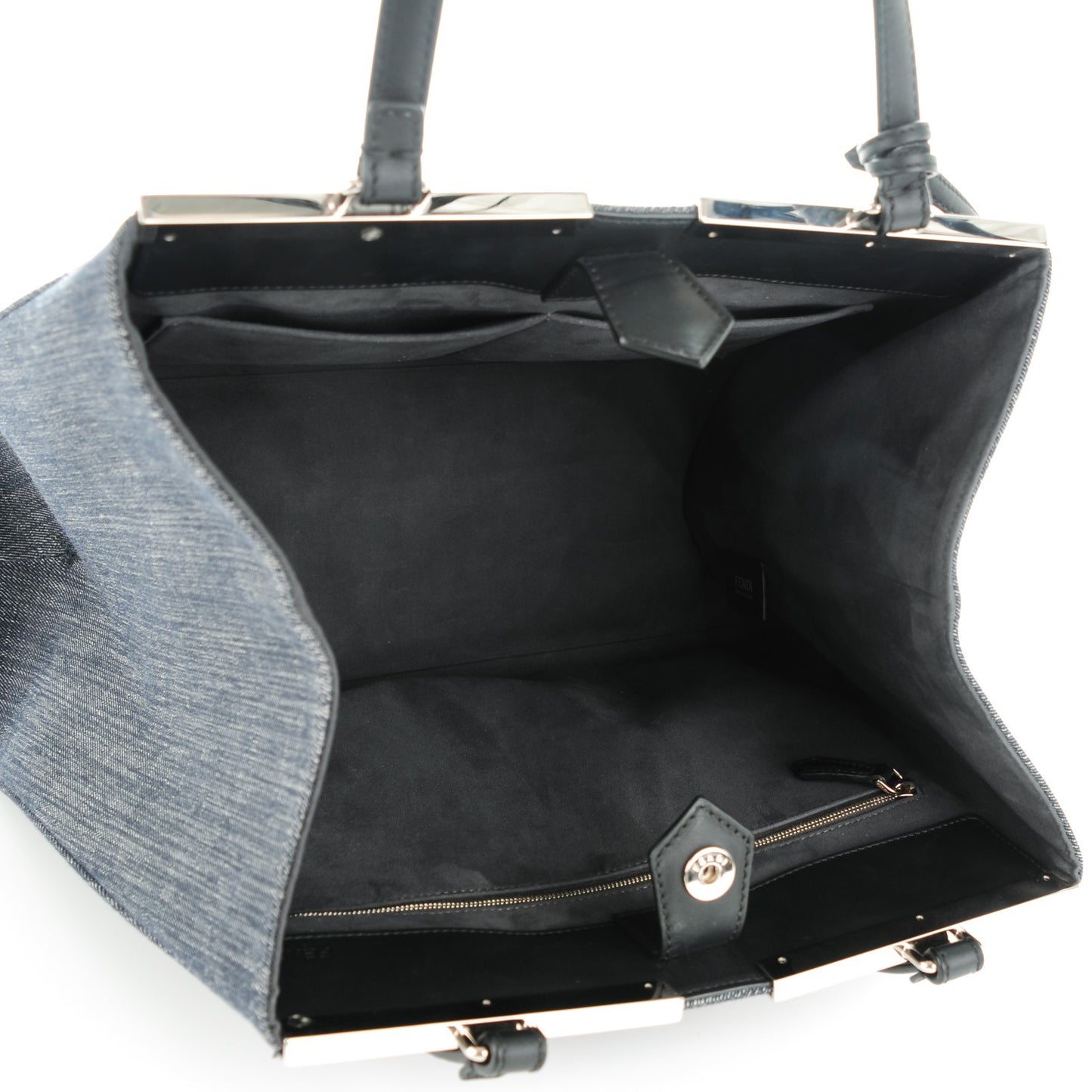 Denim Large 3Jours Tote Blue