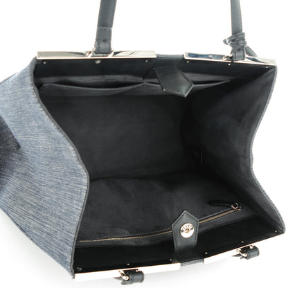 Fendi Denim Large 3Jours Tote Blue 5 of 8