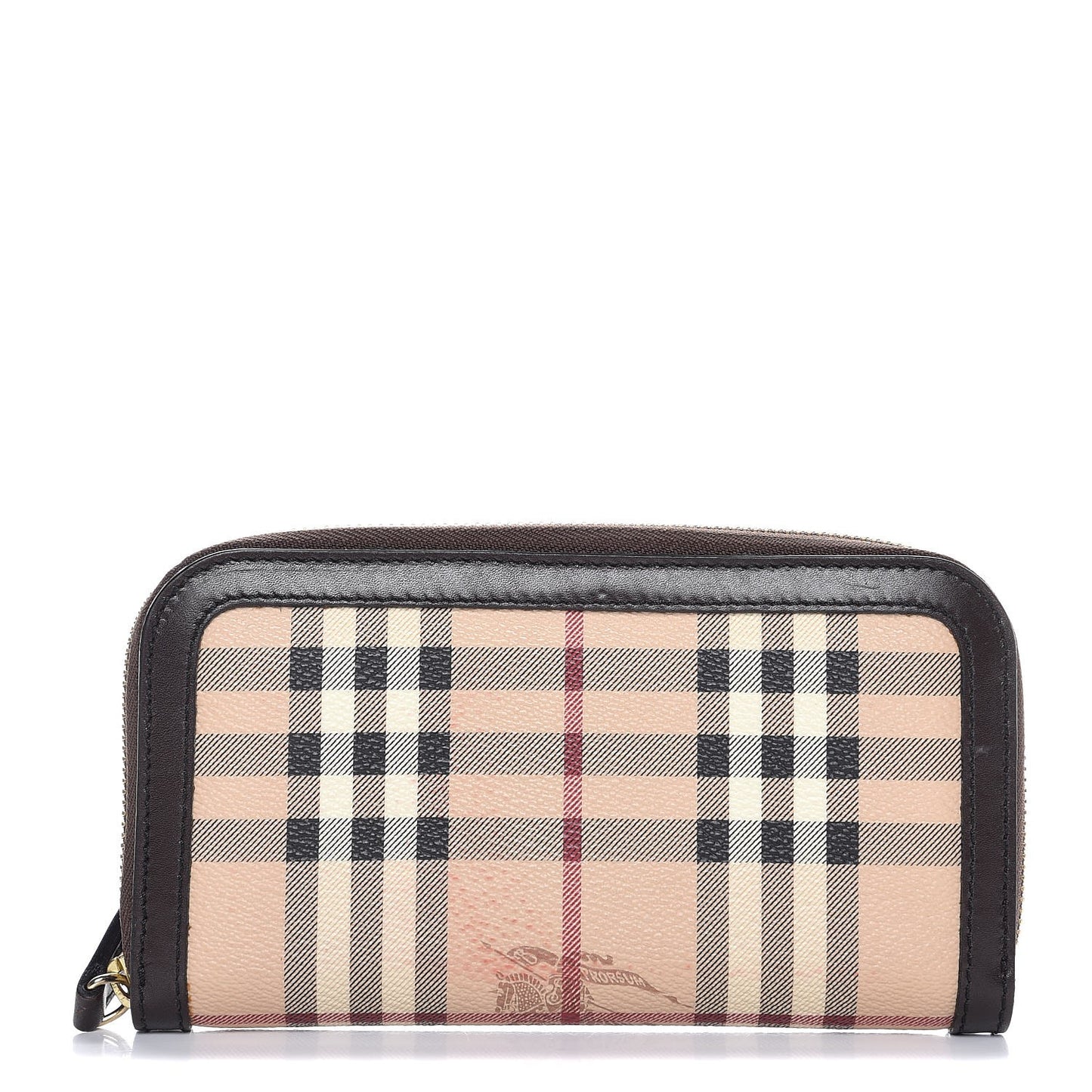 Haymarket Check Large Ziggy Zip Around Wallet Chocolate