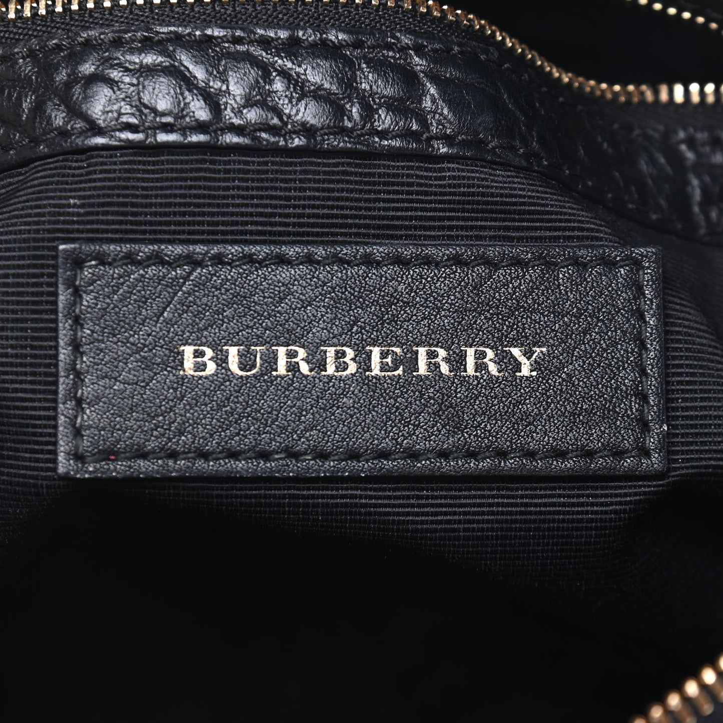 Signature Grain Calfskin Check Embossed Small Chichester Crossbody Clutch Bag Black