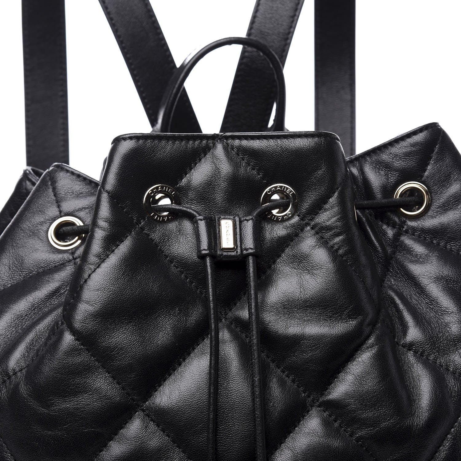 Chanel Lambskin Quilted Backpack Black 11 of 11