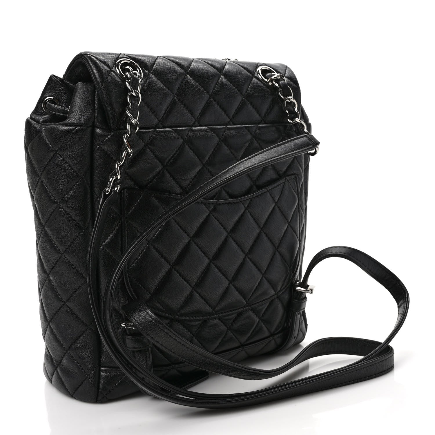 Chanel Calfskin Quilted Small Urban Spirit Backpack Black 3 of 9