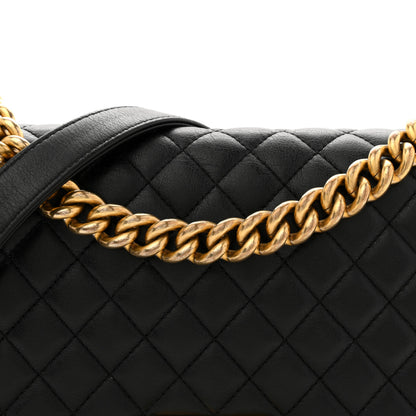 Chanel Calfskin Quilted Medium Boy Flap Black 8 of 11