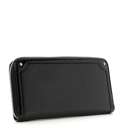 Chanel Caviar Patent Small CC Contour Zip Around Wallet Black 3 of 11