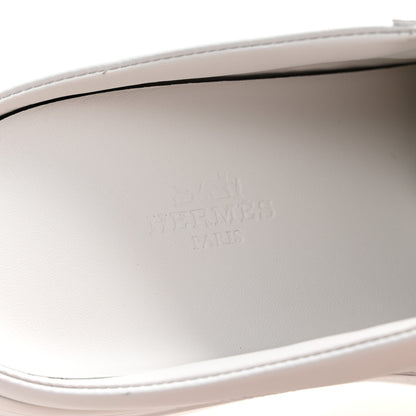 Hermes Calfskin Keep Mule Sneakers 37 White 9 of 12