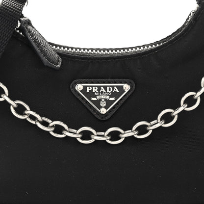 Prada Tessuto Nylon Mini Re-Edition 2000 Shoulder Bag Black 7 of 9