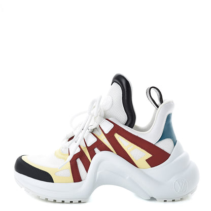 Louis Vuitton Calfskin Technical Nylon LV Archlight Sneakers 35 Terracotta 1 of 9