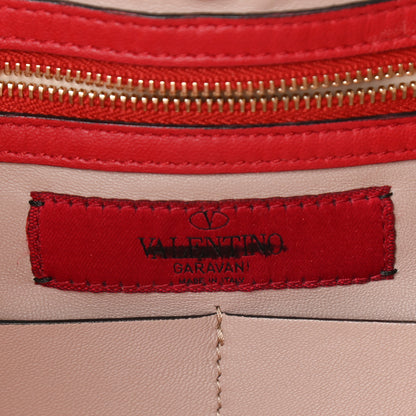 Valentino Garavani Nappa Medium Rockstud Soft Tote Red 6 of 8