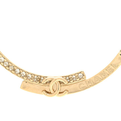 Chanel Crystal CC Choker Necklace Gold 4 of 6