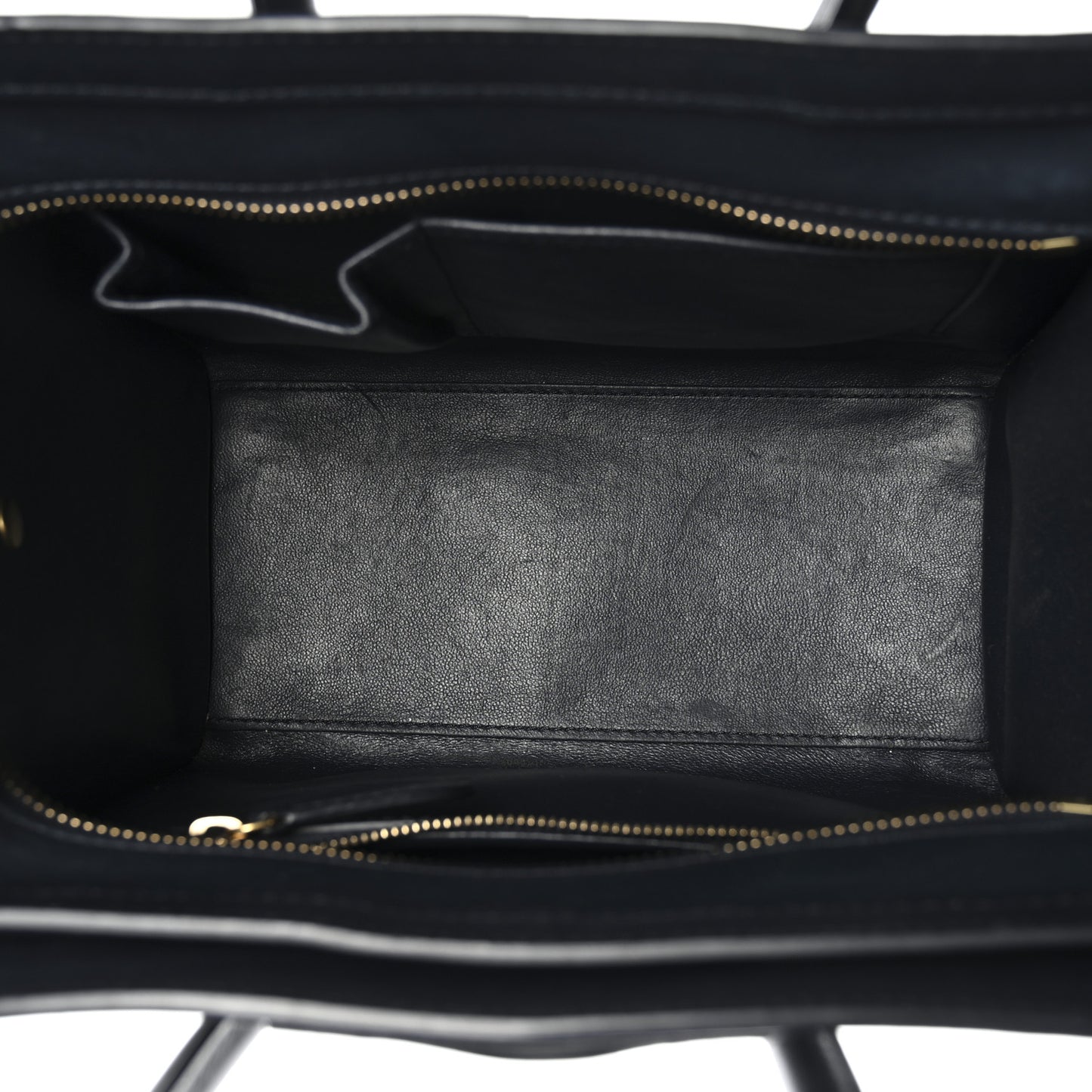 Smooth Calfskin Micro Luggage Navy Blue