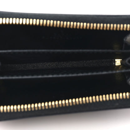 Gucci Plutone Calfskin Logo Zip Around Card Case Black 5 of 6