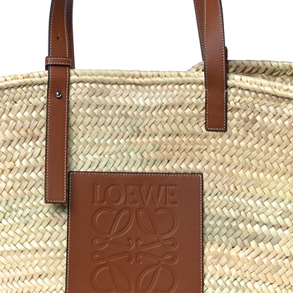 Loewe Raffia Large Basket Tote Bag Natural Tan 7 of 10