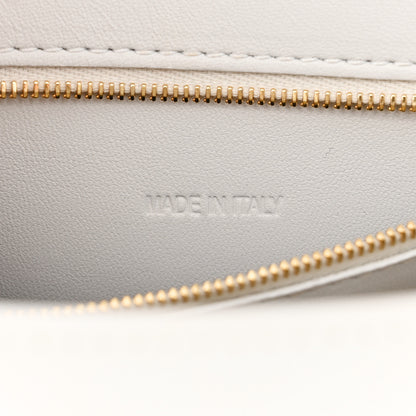 Balenciaga Shiny Calfskin Crocodile Embossed Small Hourglass Top Handle Bag White 7 of 9