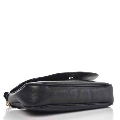 Gucci Pebbled Calfskin Medium Soho Flap Crossbody Black 4 of 7