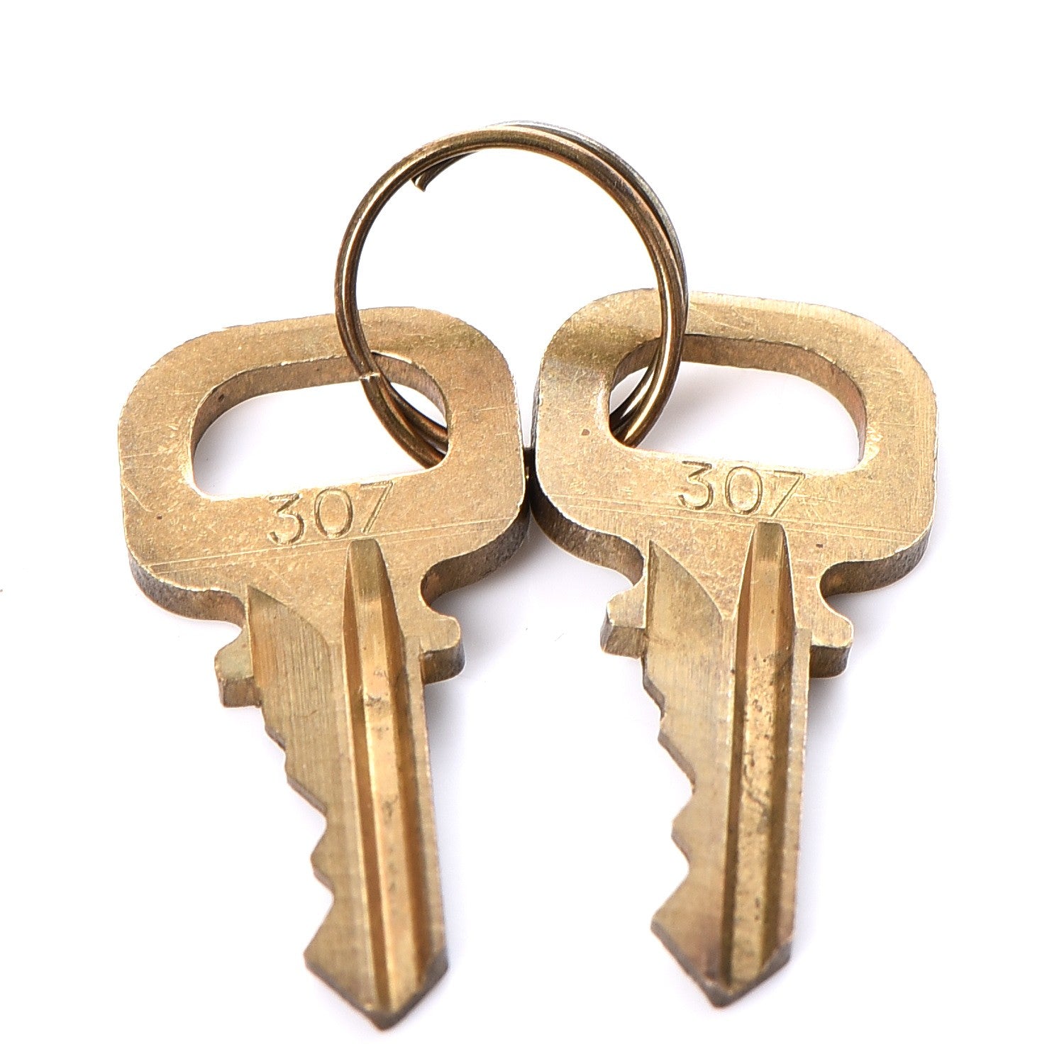 Louis Vuitton Brass Lock and Key Set #307 5 of 5