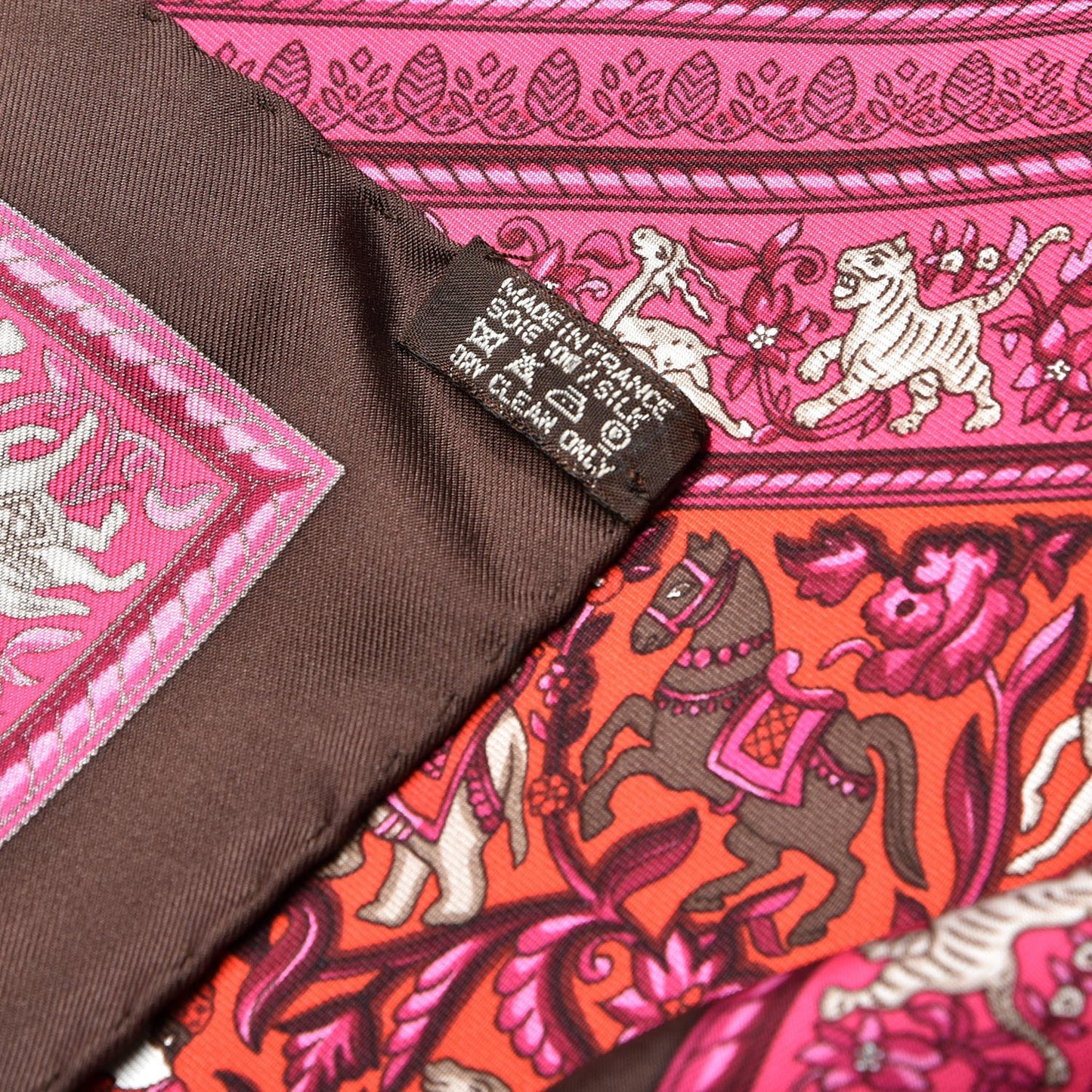 Silk Chasse En Inde Scarf 90