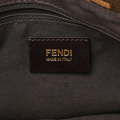 Fendi Zucca Patent Large Mia Shoulder Flap Tobacco 6 of 12