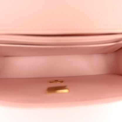Chanel Lambskin Quilted Mini Strass On Top Flap Light Pink 6 of 10