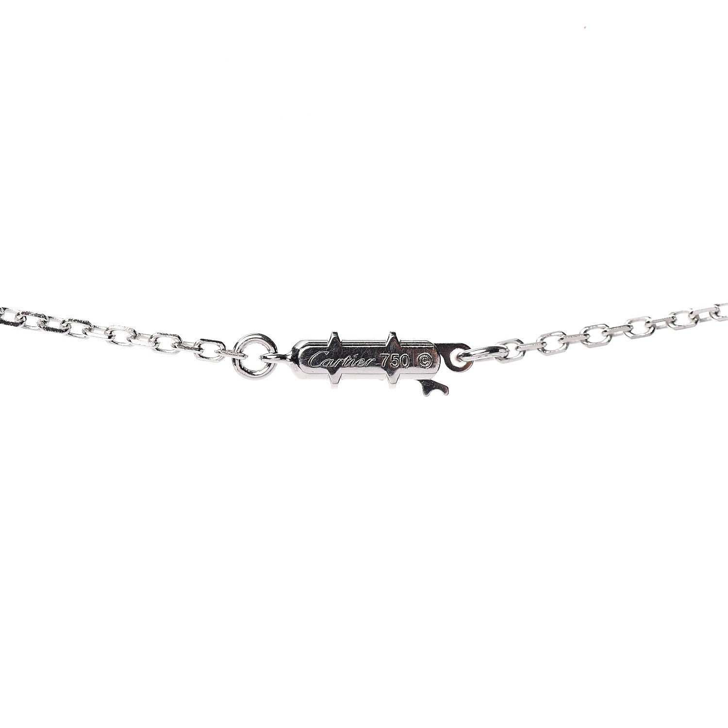 Cartier 18K White Gold Diamond Black Onyx Caresse D'Orchidees Par Pendant Necklace 4 of 6