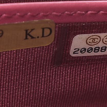 Chanel Patent Quilted Brilliant Zip Around Wallet Pink 8 of 9