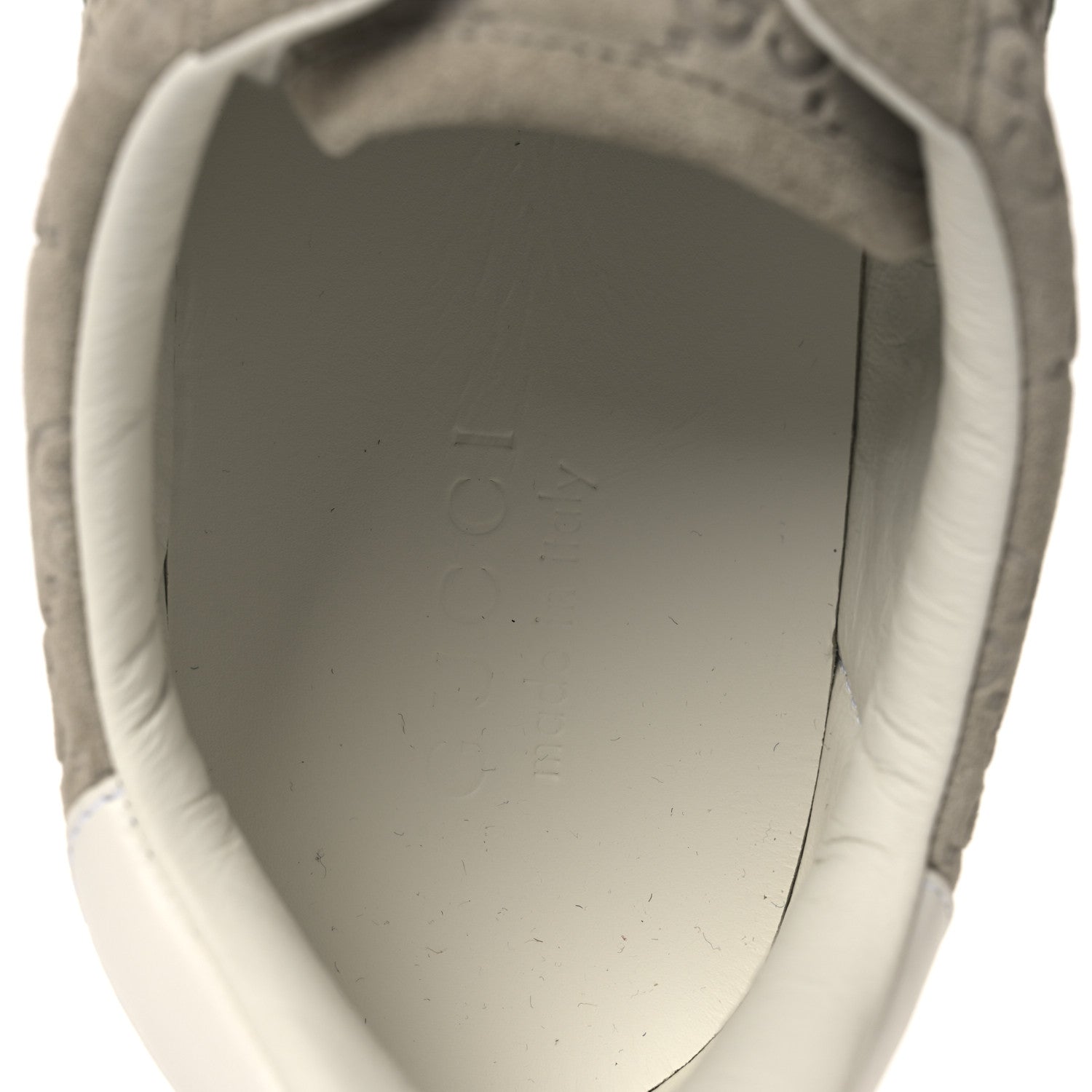 Gucci Suede GG Monogram Web Mens Ace Sneakers 8.5 Oatmeal 9 of 11