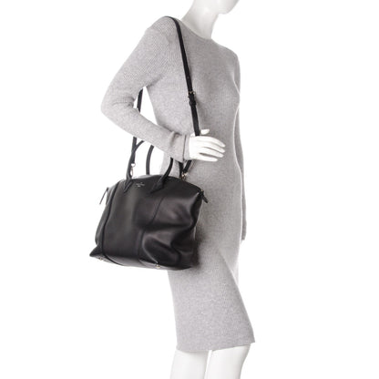Louis Vuitton Veau Cachemire Soft Lockit MM Black 2 of 10