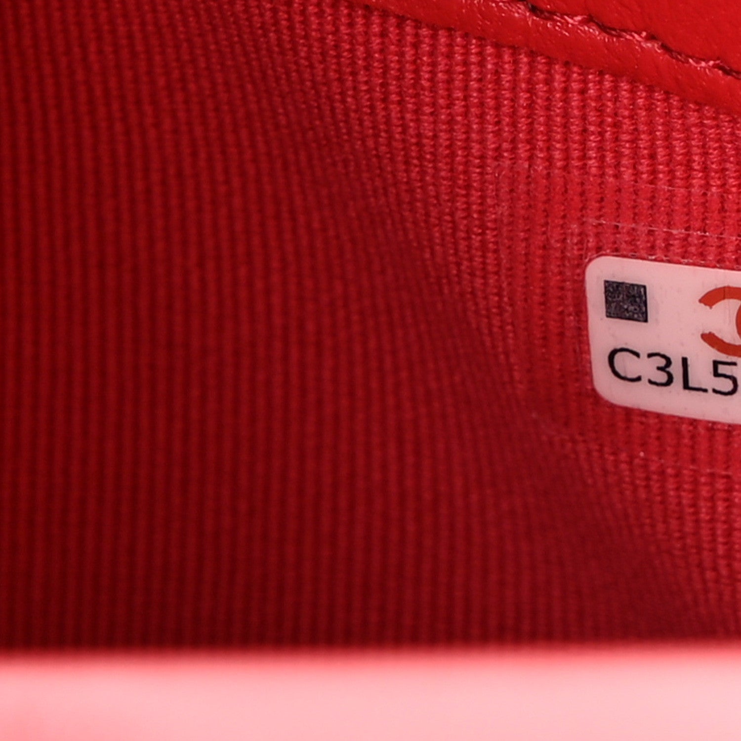 Chanel Lambskin Quilted Flap Phone Holder With Chain Red 7 of 9